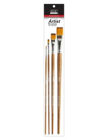 KCK PREMIUM NYLON LONG HANDLE ARTIST BRUSH - BR LH03